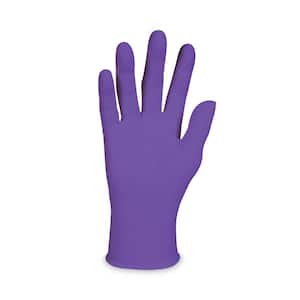Small Disposable Purple Nitrile Exam Gloves (100-Count)