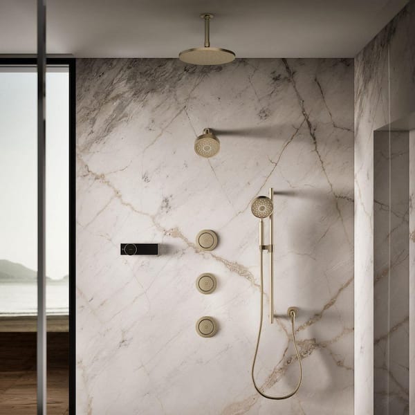 KOHLER WaterTile 4.875 in. 1-Spray Single Function 54-Nozzle Round