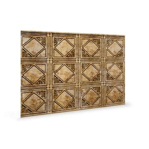 18.5'' x 24.3'' Artnouvo Decorative 3D PVC Backsplash Panels in Bronze 1-Piece