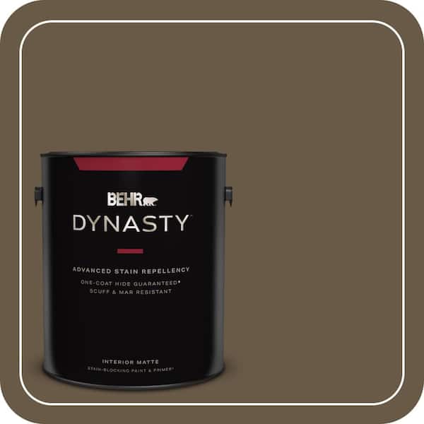 BEHR DYNASTY 1 gal. #PPU7-25 Clove Brown One-Coat Hide Matte Interior Stain-Blocking Paint & Primer