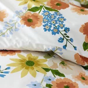 Company Cotton Autumn Bouquet Cotton Percale Fitted Sheet