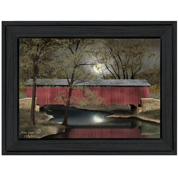 HomeRoots Charlie Warm Summers Eve 1-Piece Framed Wall Art 15 in. x 19 in.