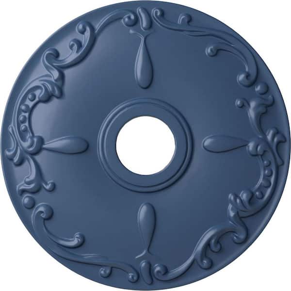 Ekena Millwork 18" x 3-1/2" ID x 1-1/4" Kent Urethane Ceiling Medallion (Fits Canopies upto 5"), Hand-Painted Americana