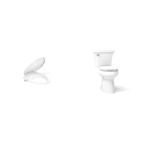 Purewash M300 Bidet Seat for Elongated Toilets and Highline Arc 10 in. Toilet with Soft Close Seat Combo