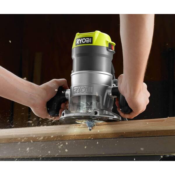 Ryobi 8.5 Amp 1-1/2 HP Fixed Base Router (Green) (Renewed