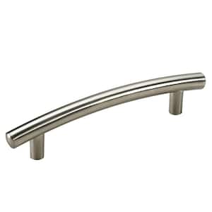 Nimes Collection 3 3/4 in. (96 mm) Brushed Nickel Traditional Cabinet Bar Pull