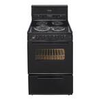 24 in. 2.97 cu. ft. Electric Range in Black