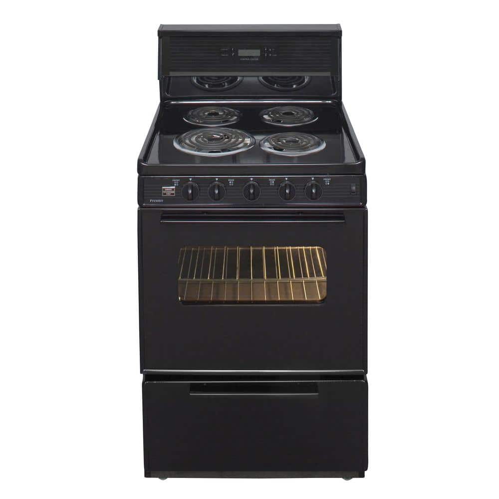 24 in. 2.97 cu. ft. Electric Range in Black