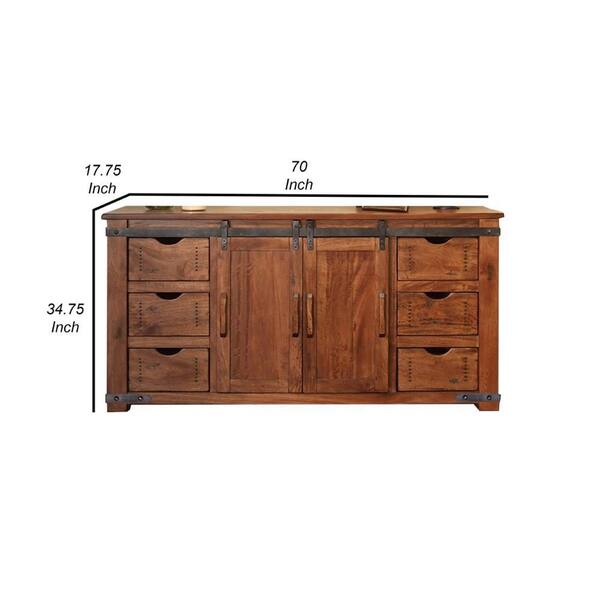 Dark brown 70 inch tv deals stand