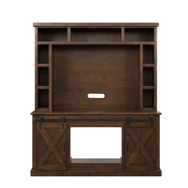 Unbranded 73 in. Walnut TV Stand Fits TV's up to 58 in.
