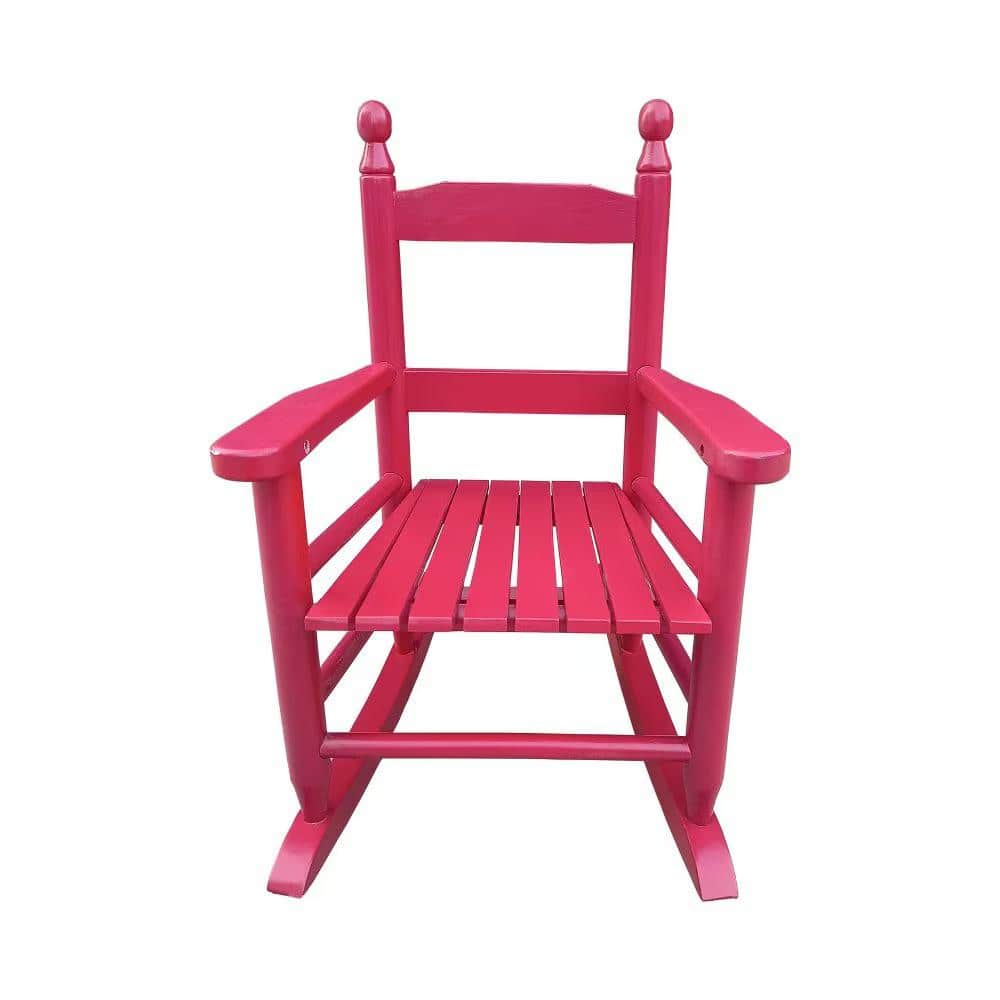 Red Wood Outdoor Rocking Chair