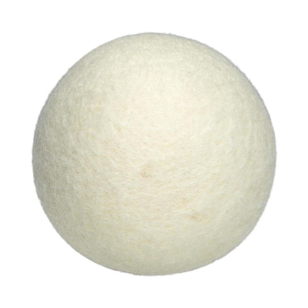 Eco-Friendly Wool Dryer Balls Set with Canvas Bag, 6 Pack