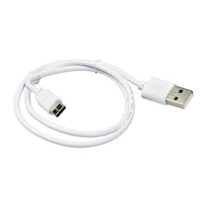 Disk Lighting 24 in. White Connector Cord