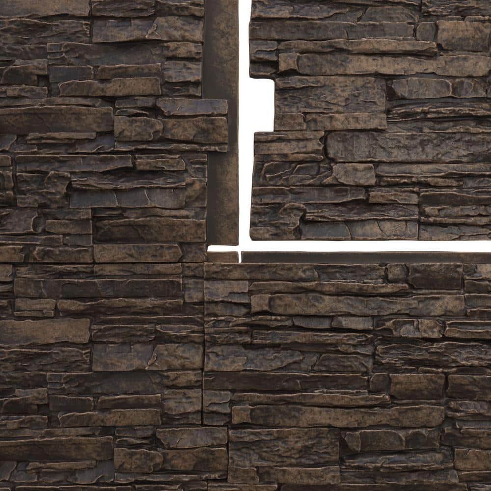 Alder Creek Faux Stone 48" x 24" Wall Panel
