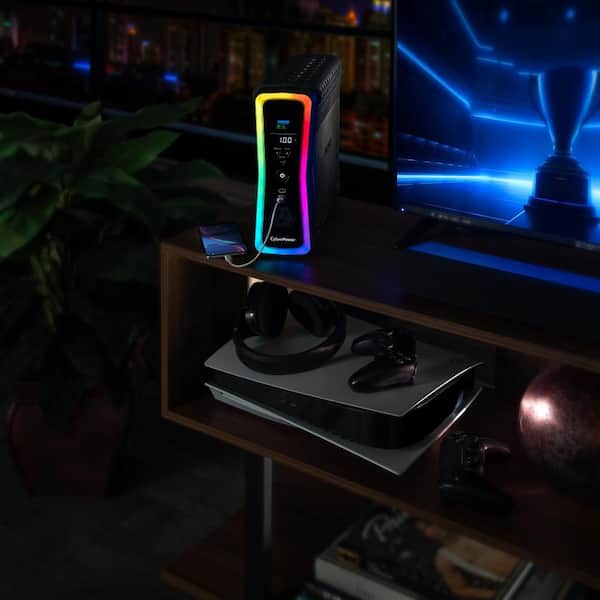 CyberPower 1500VA 120-Volt Sine Wave Gaming UPS with RGB Lighting