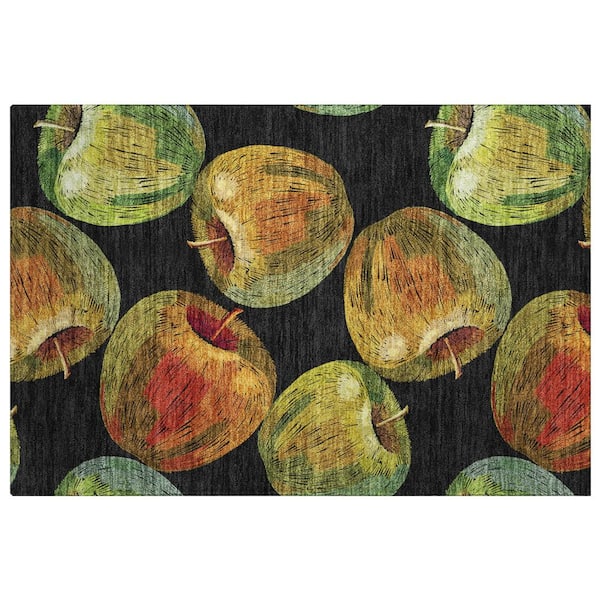 Dream Shag Premium Machine Washable Abstract ADS163 Midnight 2 ft. x 3 ft. Accent Rug