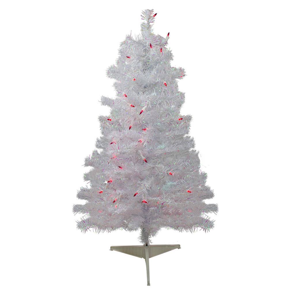 1pc Pink Glitter Classic Christmas Tree Ribbon, Made Of Soft