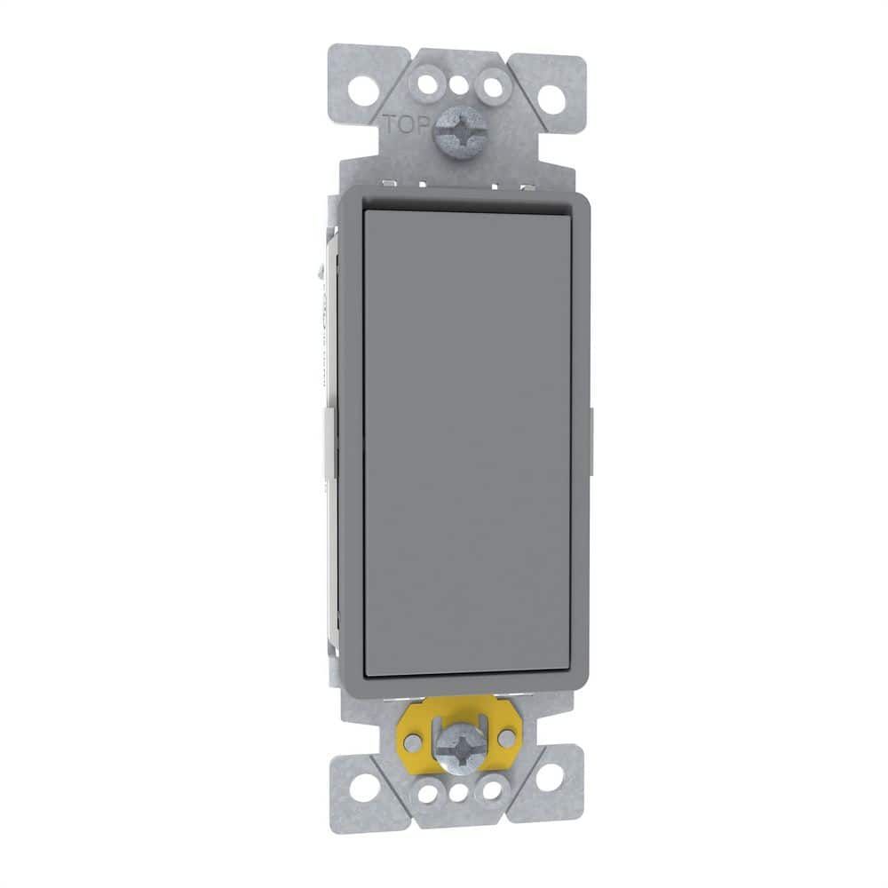 Square D X Series 15-Amp Single-Pole Momentary Rocker Switch Back