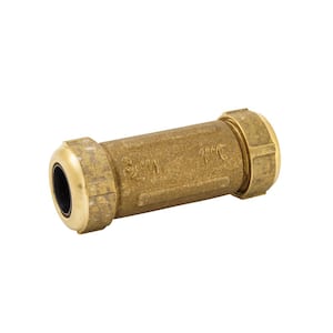 1 in. CTS Brass Compression Coupling Lead Free