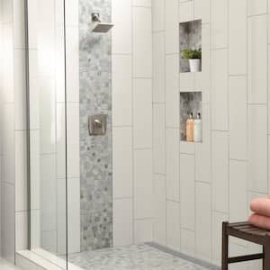 Stone Decor Shadow 12 in. x 12 in. x 10 mm Marble Pebble Mosaic Floor and Wall Tile (0.95 sq. ft./ Each)