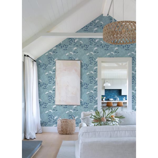 Sorrel Slate Botanical Strippable Non Woven Wallpaper