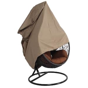 Single Brown Hanging Egg Swing Chair Cover