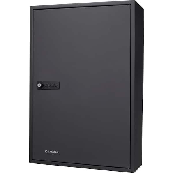 Jushua 1 cu.ft. 200-Key Large Steel Digital Safe Adjustable Key Cabinet With Combination Lock Black