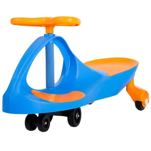 Ride on Toy Wiggle Car in Blue/Orange