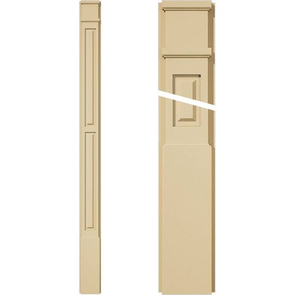 Ekena Millwork 2 in. D x 6 in. W x 82 in. L Primed Polyurethane Pilaster 1- Pack