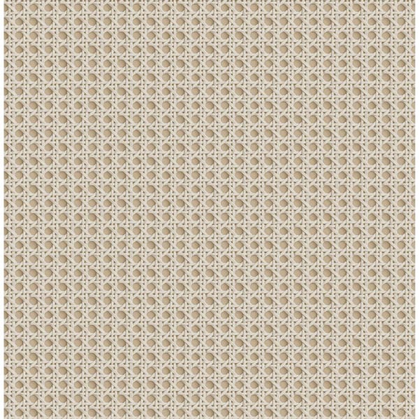 AStreet Prints Rattan Beige Woven Paper Strippable Wallpaper Covers 564  sq ft 290824945  The Home Depot