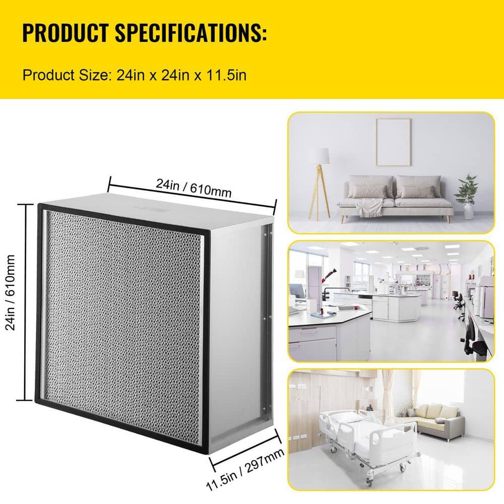 Large Silver HEPA Air Purifier Filter