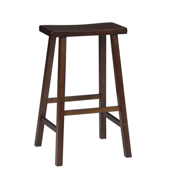 International Concepts 30 in. Walnut Bar Stool