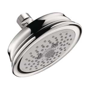 Croma 100 3-Spray Patterns 1.8 GPM 5.3 in. Wall Mount Fixed Shower Head in Chrome