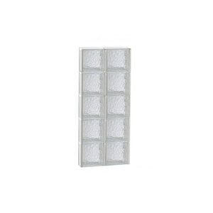 15 in. x 37.5 in. x 3.125 in. Metric Series Savona Pattern Frameless Non-Vented Glass Block Window