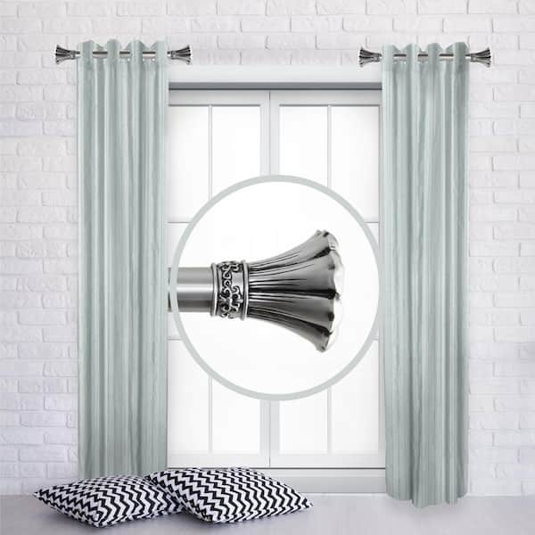 Cambria Acrylic popular 60-Inch Single Curtain Rod in Brushed Nickel