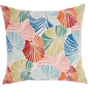 Waverly Multicolor 20 in. x 20 in. Indoor/Outdoor Throw Pillow
