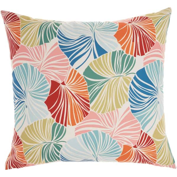 Waverly Waverly Multicolor 20 in. x 20 in. Indoor/Outdoor Throw Pillow