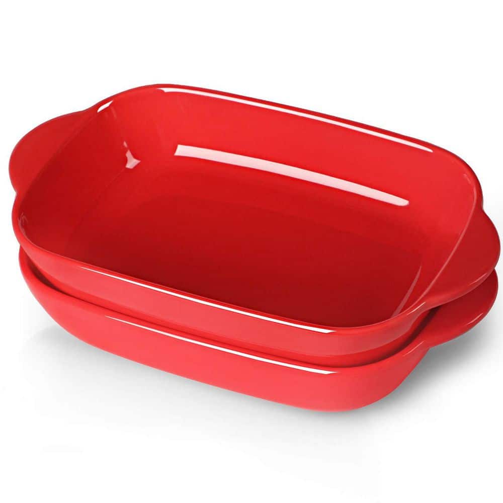 Small Rectangular Ceramic Baking Dish Porcelain Bakeware with Double Handle Baking Pan for Cake Cooking 2-Piece price history on PriceWatchPro
