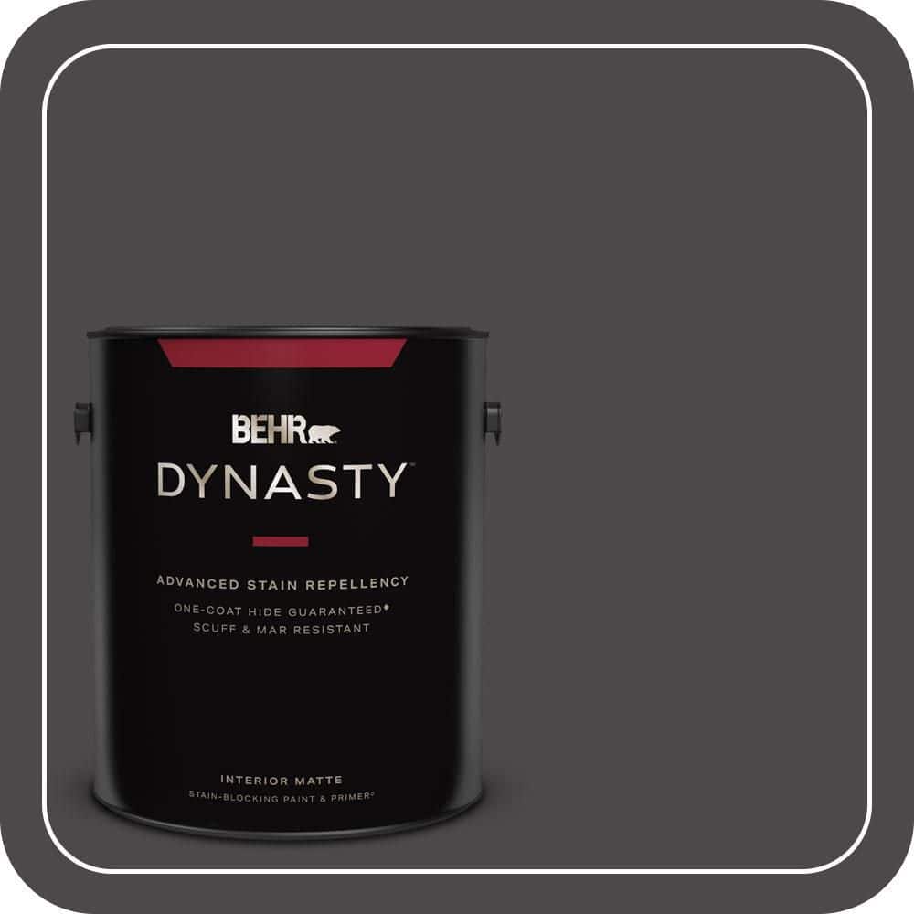 1 gal. #N530-7 Private Black One-Coat Hide Matte Interior Stain-Blocking Paint & Primer price history on PriceWatchPro