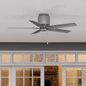 Terrace Cove 44 in. Indoor/Outdoor Matte Silver Ceiling Fan For Patios or Bedrooms