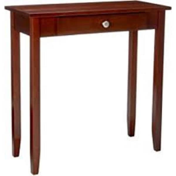 DHP Rosewood 28 in. Coffee Rectangle Wood Console Table with Drawers