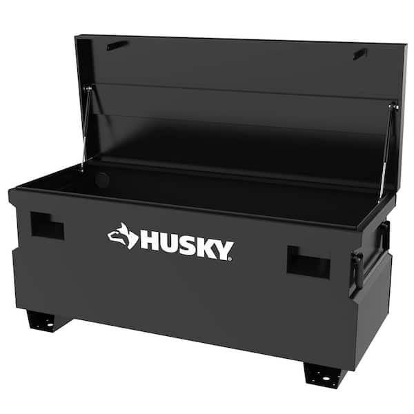 Husky 60 in. W x 24 in. D x 27.5 in. H Black Steel Jobsite Box