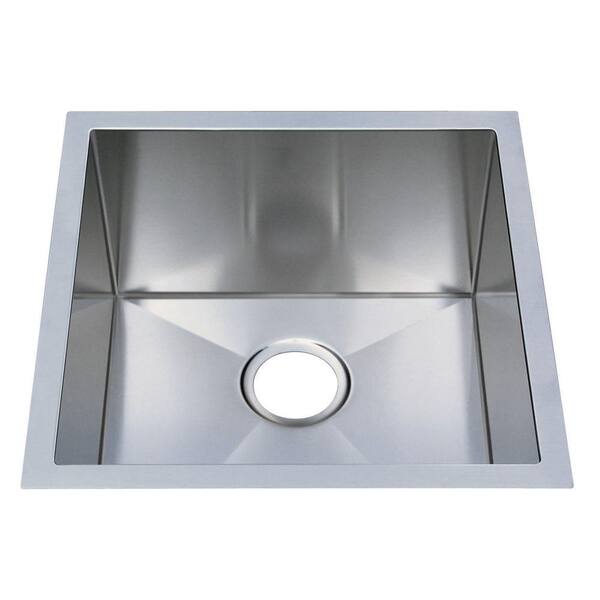 Frigidaire Gallery Undermount Stainless Steel 18-11/16x18-11/16x9 in. 0-Hole Single Bowl Kitchen Sink