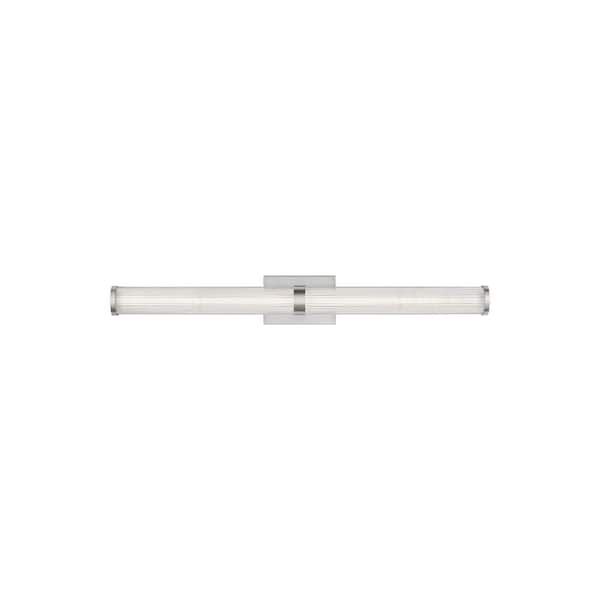 Generation Lighting Syden 36 in. 1-Light Brushed Nickel Large LED Vanity Light