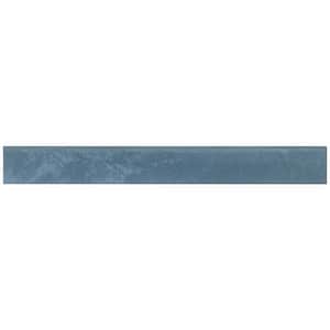 Forge Indigo Blue 2.83 in. x 23.62 in. Matte Porcelain Floor and Wall Bullnose Tile Trim