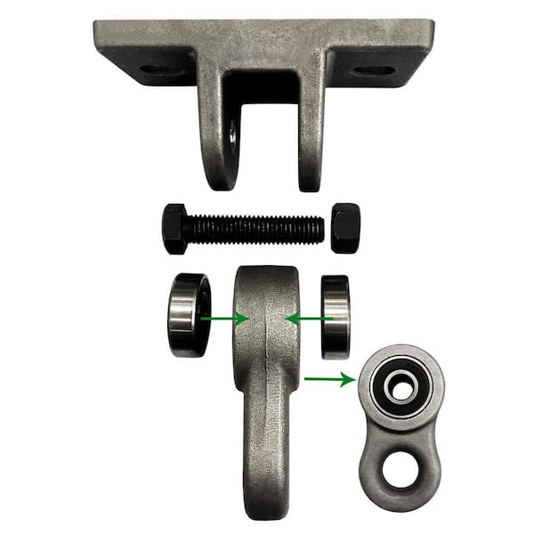 Angel Sar Heavy Duty Outdoor Swing Hangers Screws Bolts Included Over 5000 lbs. Capacity, Silver (2-Pack)
