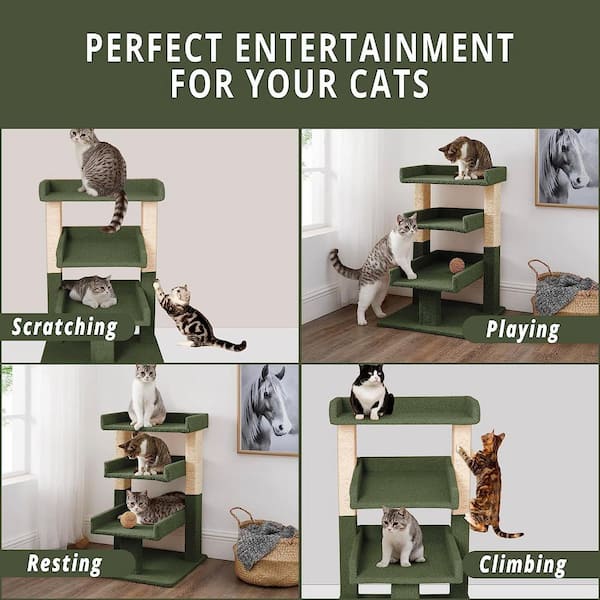 Outdoor Cedar Cat Wall System: Perch