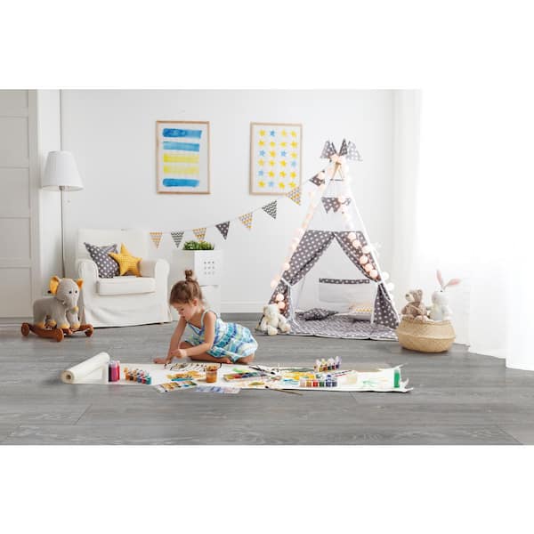 Dove Oak 12 MIL x 9 in. x 60 in. Waterproof Click Lock Luxury Vinyl Plank Flooring (22.44 sq. ft./Case)