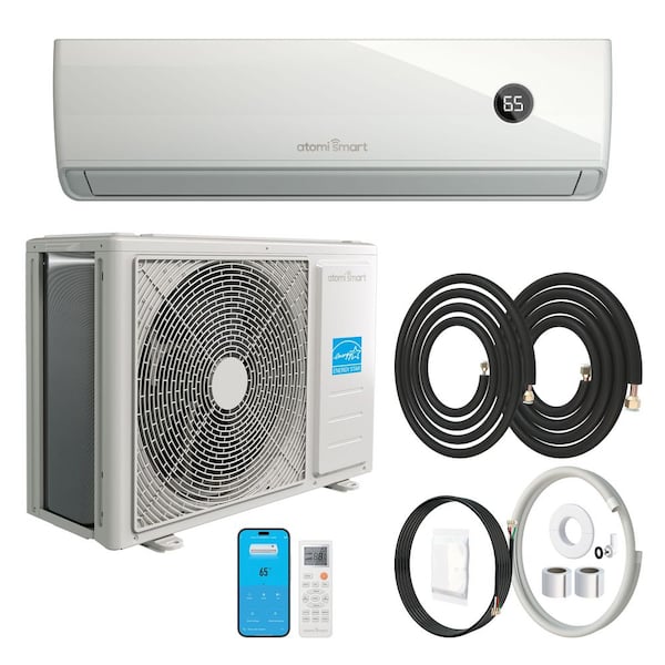 Tempestas Smart WiFi 1-Zone 12,000 BTU 23.9 SEER2 Ductless Mini Split Heat Pump with 14.8 ft. Lines