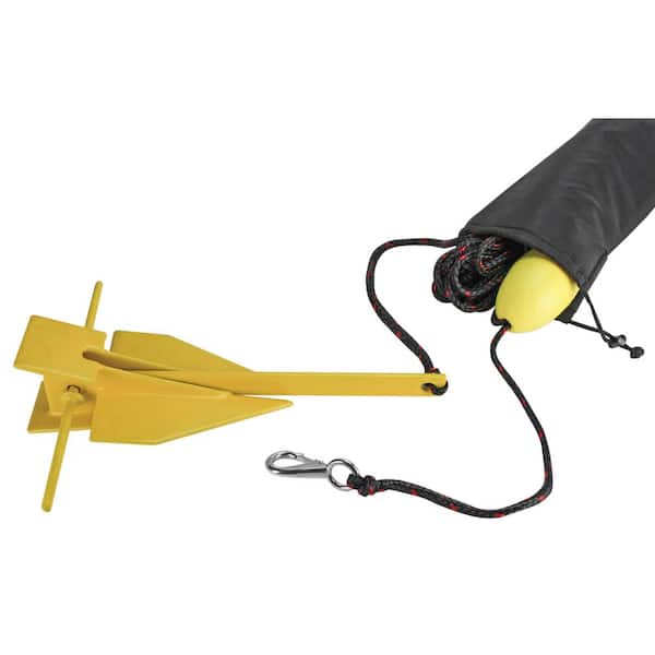 Extreme Max 8 lbs. BoatTector Complete Mushroom Anchor Kit with Rope and Marker Buoy